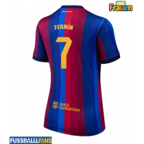 Barcelona Fermin Lopez #7 Heimtrikot Frauen 2026-27 Kurzarm